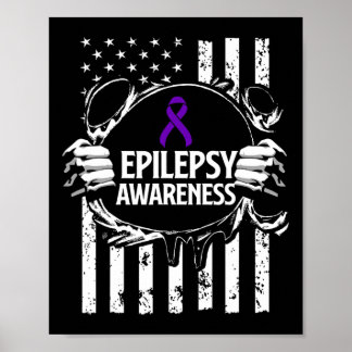 Epilepsy Awareness Epileptic Warrior Survivor 16 Poster