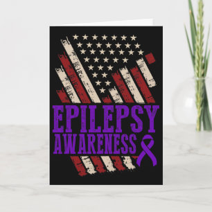 Epilepsy Awareness Epileptic Warrior Survivor 17 Card