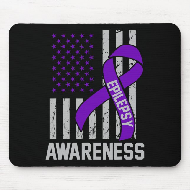 Epilepsy Awareness Epileptic Warrior Survivor 19  Mouse Pad (Front)