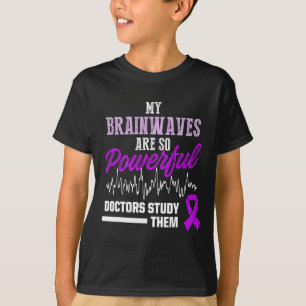 Epilepsy Awareness Epileptic Warrior Survivor 21  T-Shirt