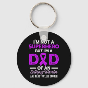 Epilepsy Awareness Epileptic Warrior Survivor 26  Keychain
