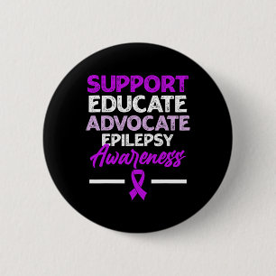 Epilepsy Awareness Epileptic Warrior Survivor 2  Inch Round Button