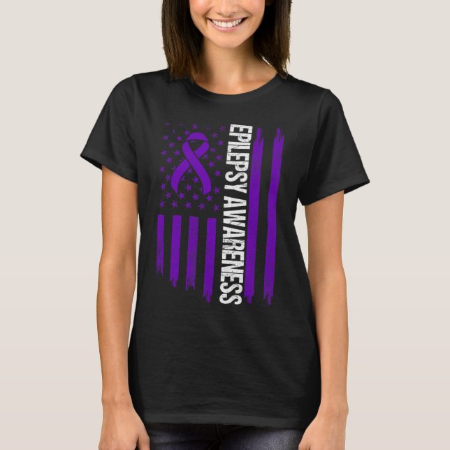 Epilepsy Awareness Epileptic Warrior Survivor 3 T-Shirt (Front)