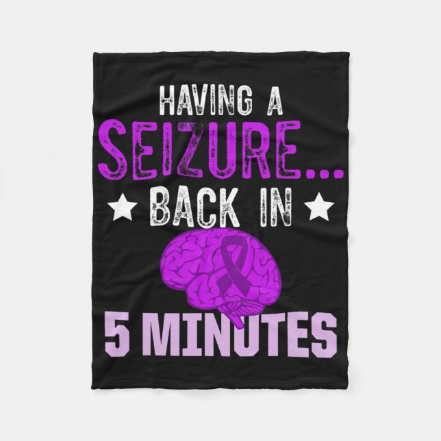Epilepsy Awareness Epileptic Warrior Survivor 4  Fleece Blanket (Front)