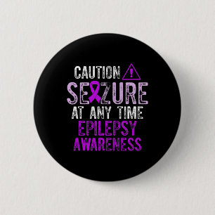 Epilepsy Awareness Epileptic Warrior Survivor 5  2 Inch Round Button