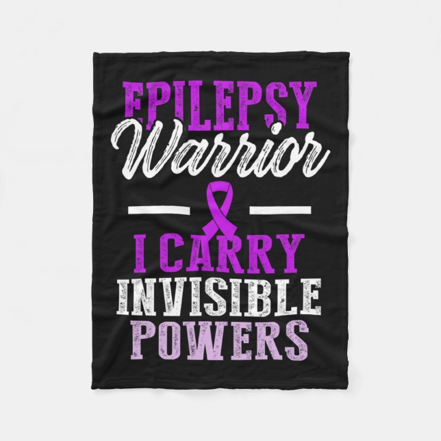 Epilepsy Awareness Epileptic Warrior Survivor 8  Fleece Blanket (Front)