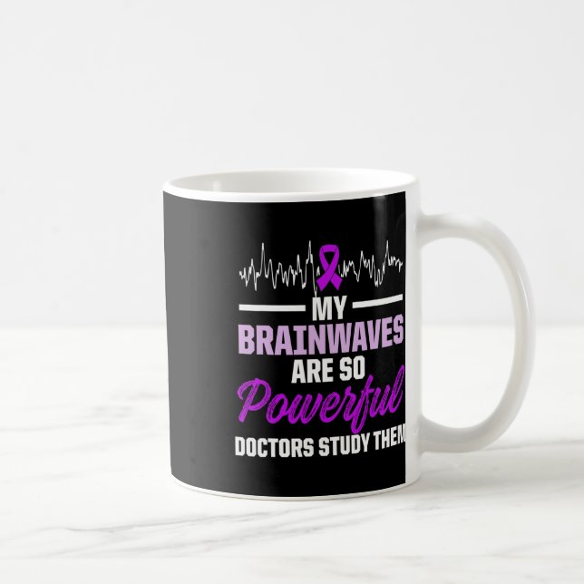 Epilepsy Awareness Epileptic Warrior Survivor  Coffee Mug (Right)