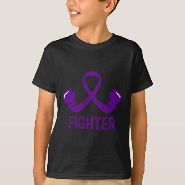 Epilepsy Awareness Fighter  T-Shirt (Front)