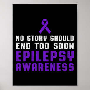 Epilepsy Awareness Fun Beat Epileptic Warrior Surv Poster