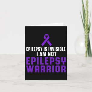 Epilepsy Awareness Fun Healthcare Epileptic Warrio Card