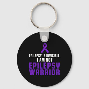 Epilepsy Awareness Fun Healthcare Epileptic Warrio Keychain