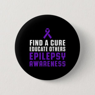 Epilepsy Awareness Fun Healthy Epileptic Warrior S 2 Inch Round Button
