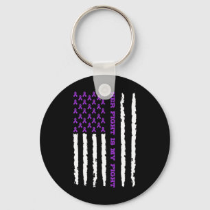 Epilepsy Awareness Her Fight Is My Fight Keychain