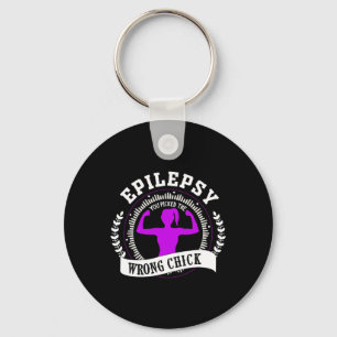Epilepsy awareness is must for fighter and epileps keychain