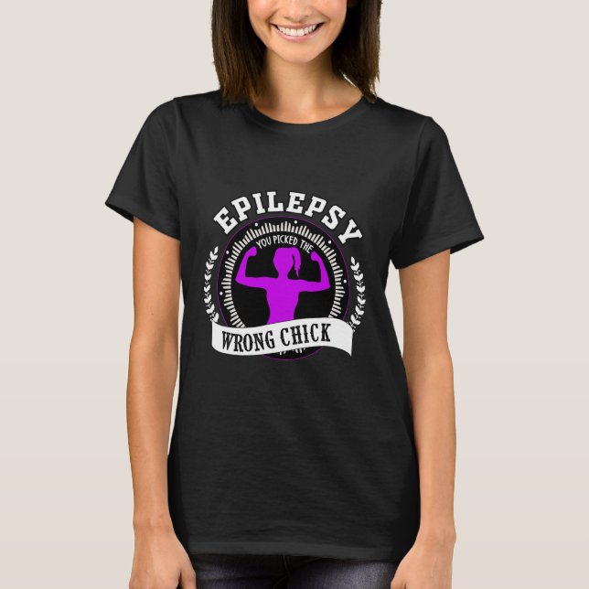 Epilepsy awareness is must for fighter and epileps T-Shirt (Front)