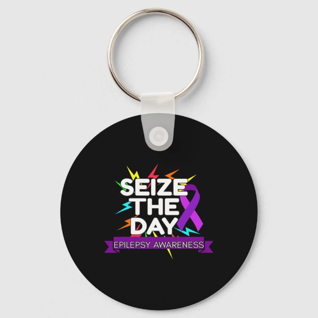 Epilepsy Awareness  Keychain (Front)