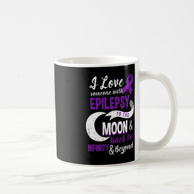 Epilepsy Awareness  - Love Son Mom Dad Daughter Te Coffee Mug (Right)