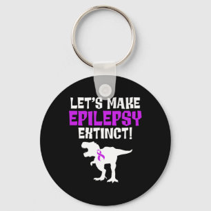 Epilepsy Awareness Make Epileptic Warrior Survivor Keychain
