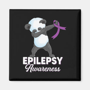 Epilepsy awareness month Dabbing panda epilepsy Aw Magnet