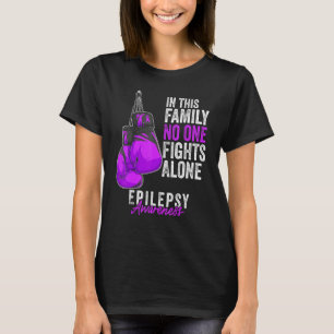 Epilepsy Awareness Month Gloves Purple Ribbon T-Shirt