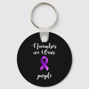 Epilepsy Awareness Month In November We Wear Purpl Keychain