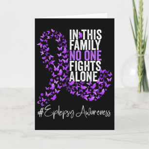 Epilepsy Awareness Month Purple Ribbon Card