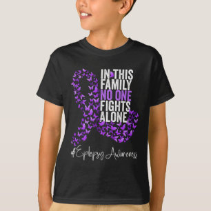 Epilepsy Awareness Month Purple Ribbon T-Shirt