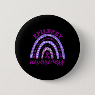 Epilepsy Awareness Month Rainbow 2 Inch Round Button