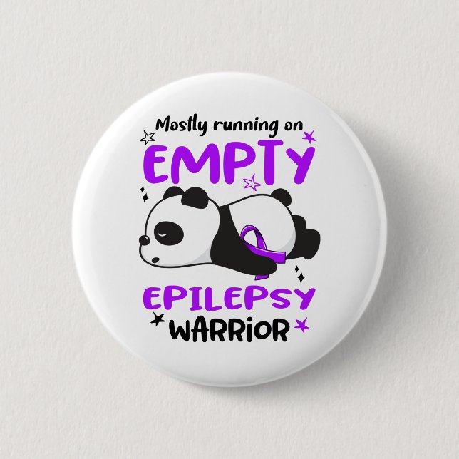 Epilepsy Awareness Month Ribbon Gifts 2 Inch Round Button (Front)