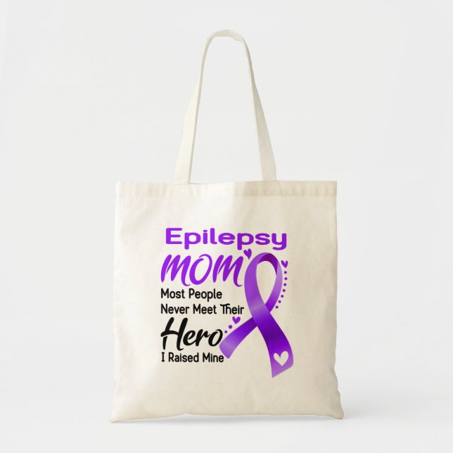 Epilepsy Awareness Month Ribbon Gifts Tote Bag (Front)
