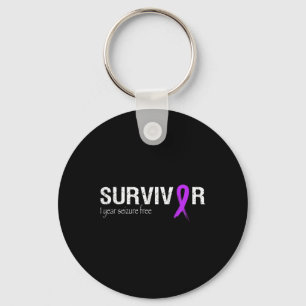 Epilepsy Awareness Month We Wear Purple Ribbon Sup Keychain