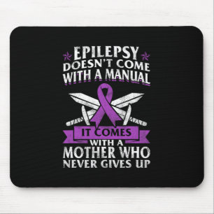 Epilepsy Awareness Mother Purple Ribbon Seizure Di Mouse Pad