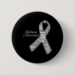 Epilepsy Awareness November Month Fight Cure Hope  2 Inch Round Button