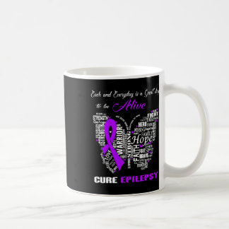 Epilepsy Awareness Purple Butterflies Coffee Mug