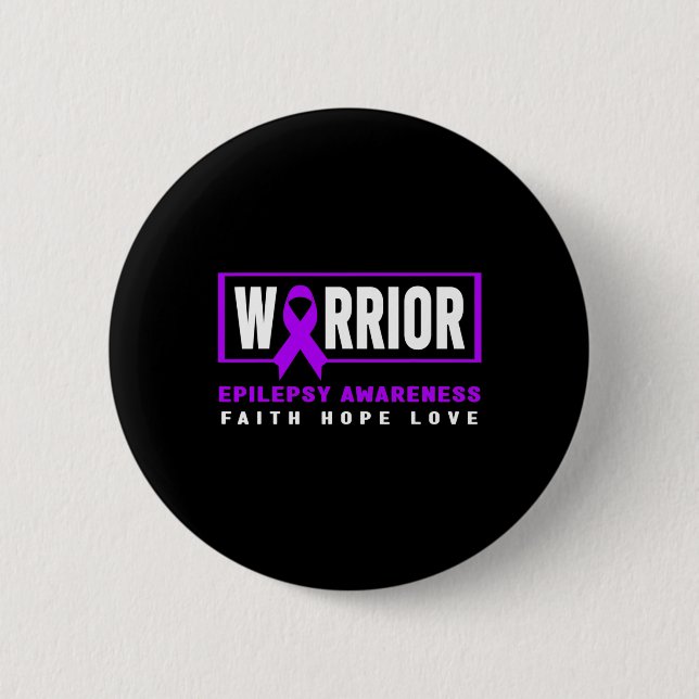 Epilepsy Awareness - Purple Day  2 Inch Round Button (Front)