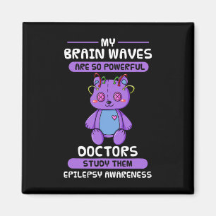 Epilepsy Awareness Purple Epileptic Brain Epilepsi Magnet