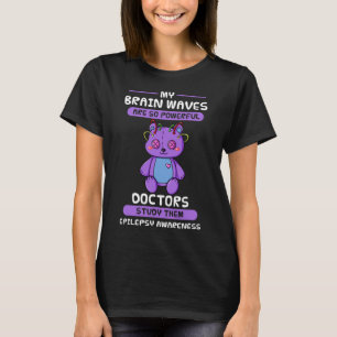 Epilepsy Awareness Purple Epileptic Brain Epilepsi T-Shirt
