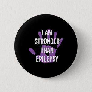 Epilepsy Awareness Purple Ribbon - Epilepsy Awaren 2 Inch Round Button