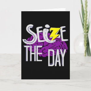 Epilepsy Awareness Purple Ribbon Epilepsy Support  Card