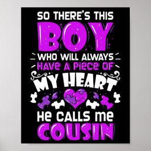 Epilepsy Awareness Purple Ribbon - Epileptic Suppo Poster