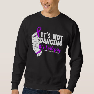 Epilepsy Awareness Purple Ribbon Sweatshirt
