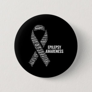 Epilepsy Awareness Respect Care Advocacy Equality  2 Inch Round Button
