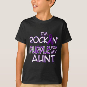 Epilepsy Awareness Rockin' Purple Ribbon For My Au T-Shirt