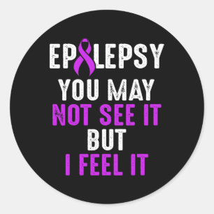 Epilepsy Awareness See Epileptic Warrior Survivor Classic Round Sticker