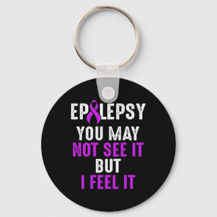 Epilepsy Awareness See Epileptic Warrior Survivor  Keychain