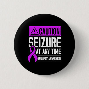 Epilepsy Awareness Seizure Epileptic Warrior Survi 2 Inch Round Button