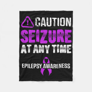Epilepsy Awareness Seizure Epileptic Warrior Survi Fleece Blanket