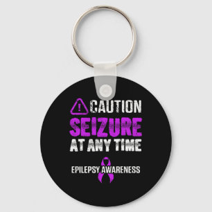Epilepsy Awareness Seizure Epileptic Warrior Survi Keychain
