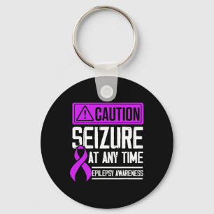 Epilepsy Awareness Seizure Epileptic Warrior Survi Keychain