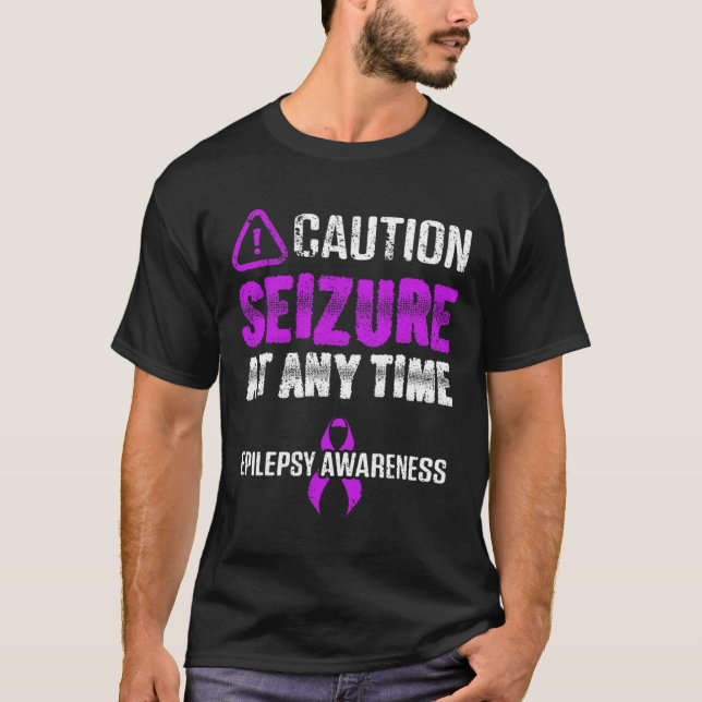 Epilepsy Awareness Seizure Epileptic Warrior Survi T-Shirt (Front)